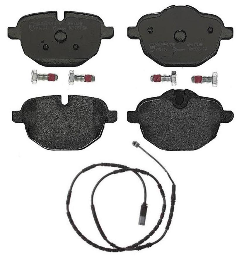 Brembo BMW Brakes Kit - Pads Rear (Low-Met) (with Sensor) 34356792566 - Brembo 2657549KIT